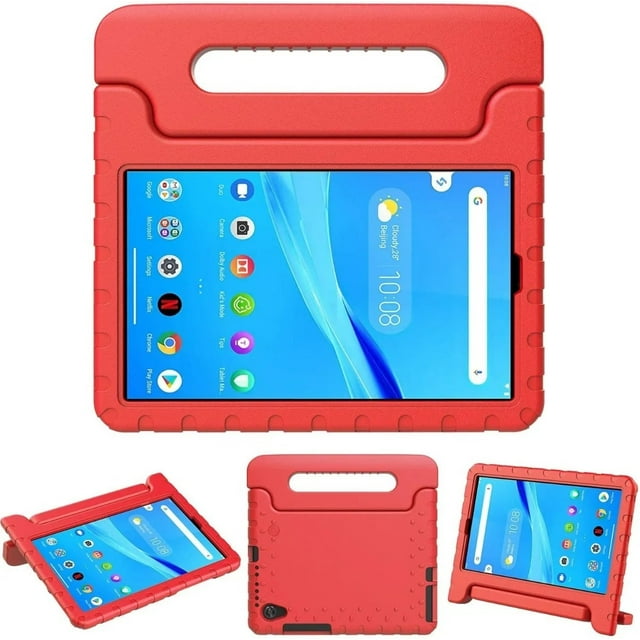 Funda para Lenovo M8 2da, 3a y 4ta gen Agarradera Roja