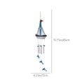 thumbnail image 3 of Mediterranean Sailboat Wind Chime Artisanal Floating Ship Model Wind Chime Seaside-Themed Wind Chime, 3 of 8