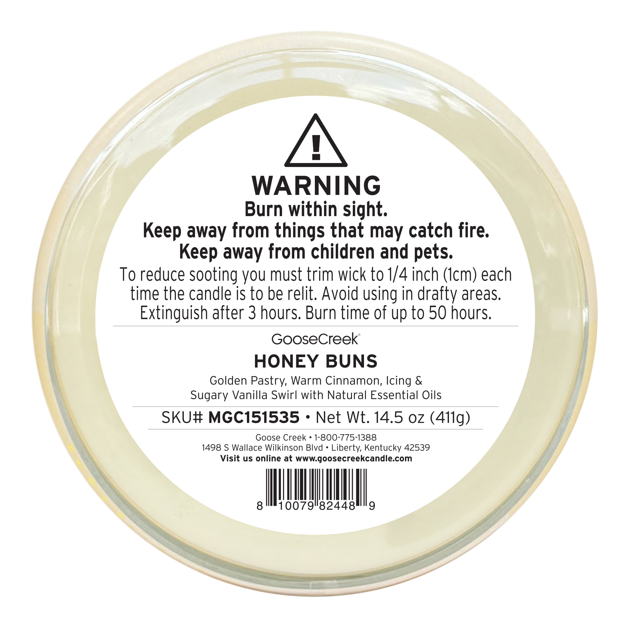 (2 pack) Goose Creek 3-Wick Little Debbie Honey Buns Scented Jar Candle, 14.5oz.