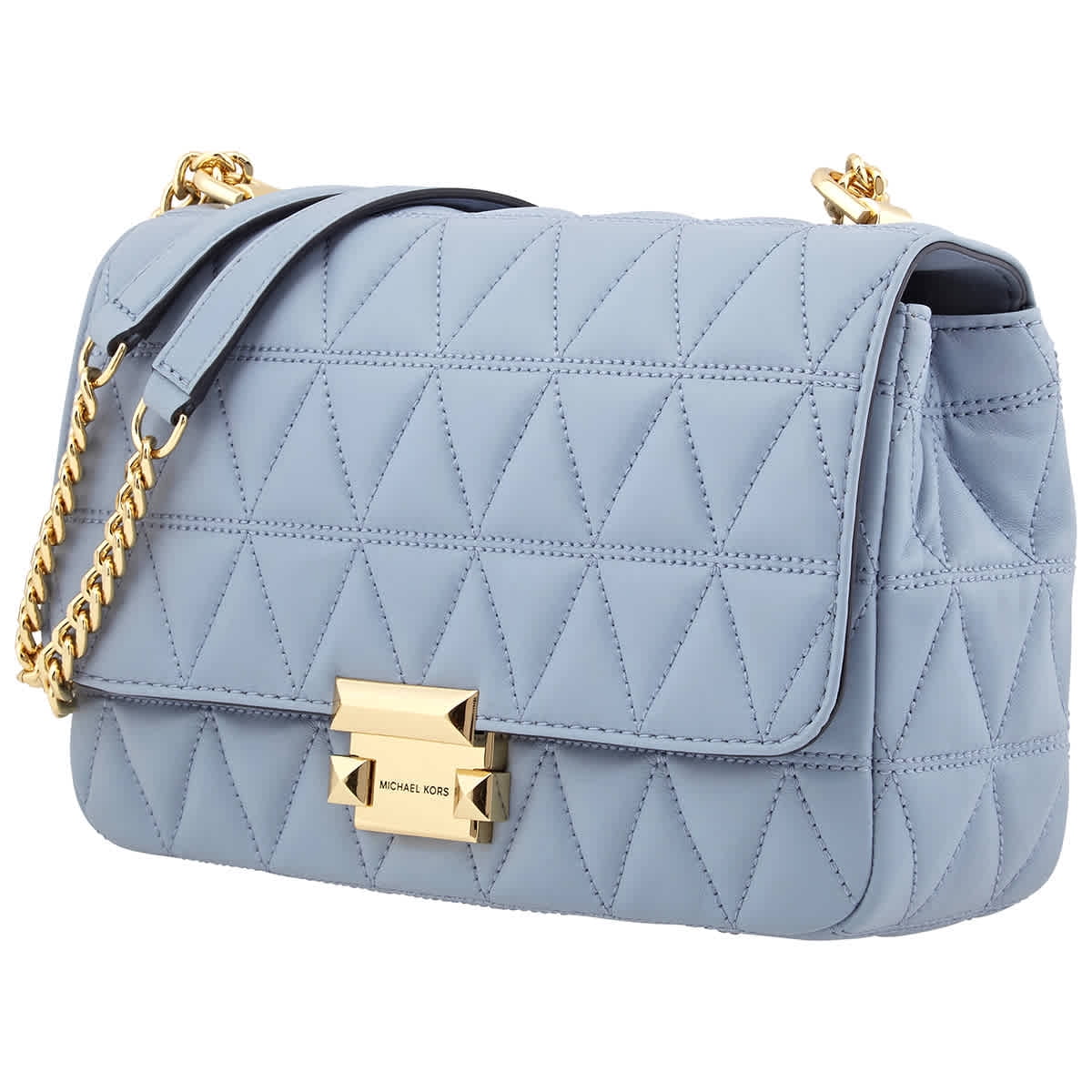 michael kors pale blue purse