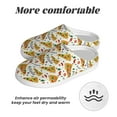 thumbnail image 6 of Lsque Pizza Slices Pattern Womens Comfort Cotton on Scuff With Memory Foam and Anti-skid Sole Slipper-44/45, 6 of 7