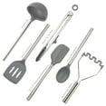 thumbnail image 5 of Tovolo Flex-Core Stainless Steel Silicone Utensil Set (Set of 6) - Charcoal, 5 of 5
