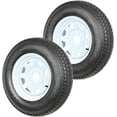 thumbnail image 1 of Pneus de Remorque ST175/80D13 sur Roues à Rayons Blancs à 5 Écrous - Indice de Charge C, 6 Plis, Ensemble de 2, 1 of 8