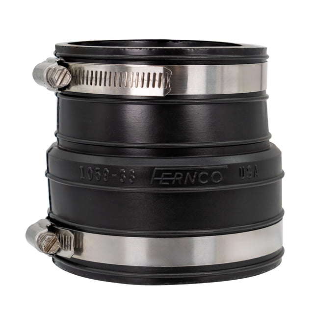 Acoplamiento flexible de PVC Fernco P1059-33 para plomería de 3 pulgadas