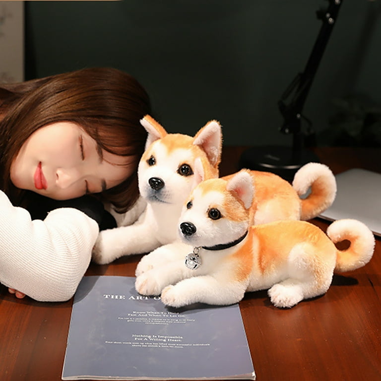 Akita plush dog hot sale