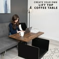 thumbnail image 4 of VIVO Steel Coffee Table Lift Mechanism Hinges (x2), Pneumatic Assisted Lift, 4 of 8