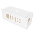 thumbnail image 1 of White HIPS Socket Box for Home Use with Reserved Line Hole and Dust Cover 7.8x5.9x3.1 Inches, 1 of 5
