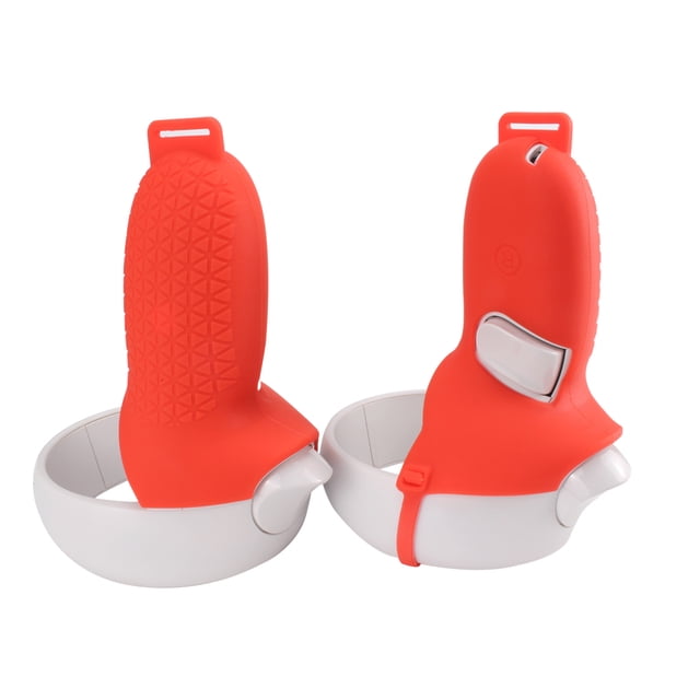 Cubierta de mango VR Silicona Cubierta de vidrio VR Medio controlador Accesorio Reemplazo para Oculus Quest 2, Rojo kenally EL000663-01