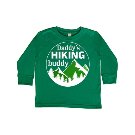 

Inktastic Daddy s Hiking Buddy with Mountains and Trees Gift Toddler Boy or Toddler Girl Long Sleeve T-Shirt