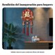 thumbnail image 4 of Abbraccia Colgante de carácter Fu, nudo chino, inauguración 2025, rojo festivo, puerta, decoración de sala, 4 of 6