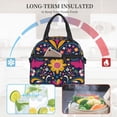 thumbnail image 4 of Cauagu Cinco De Mayo Floral for Insulated Lunch Box Lunch Bag with Adjustable Shoulder Strap Soft Cooler Cooling Tote for Adult Men Women for Office Picnic Hiking Beach, 4 of 7