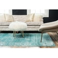 Unique Loom Casino Sofia Distressed Floral Area Rug or Runner
