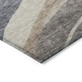 thumbnail image 3 of HomeRoots 603680 8 x 10 ft. Blue, Brown & Beige Abstract Washable Indoor & Outdoor Rectangle Area Rug, 3 of 5
