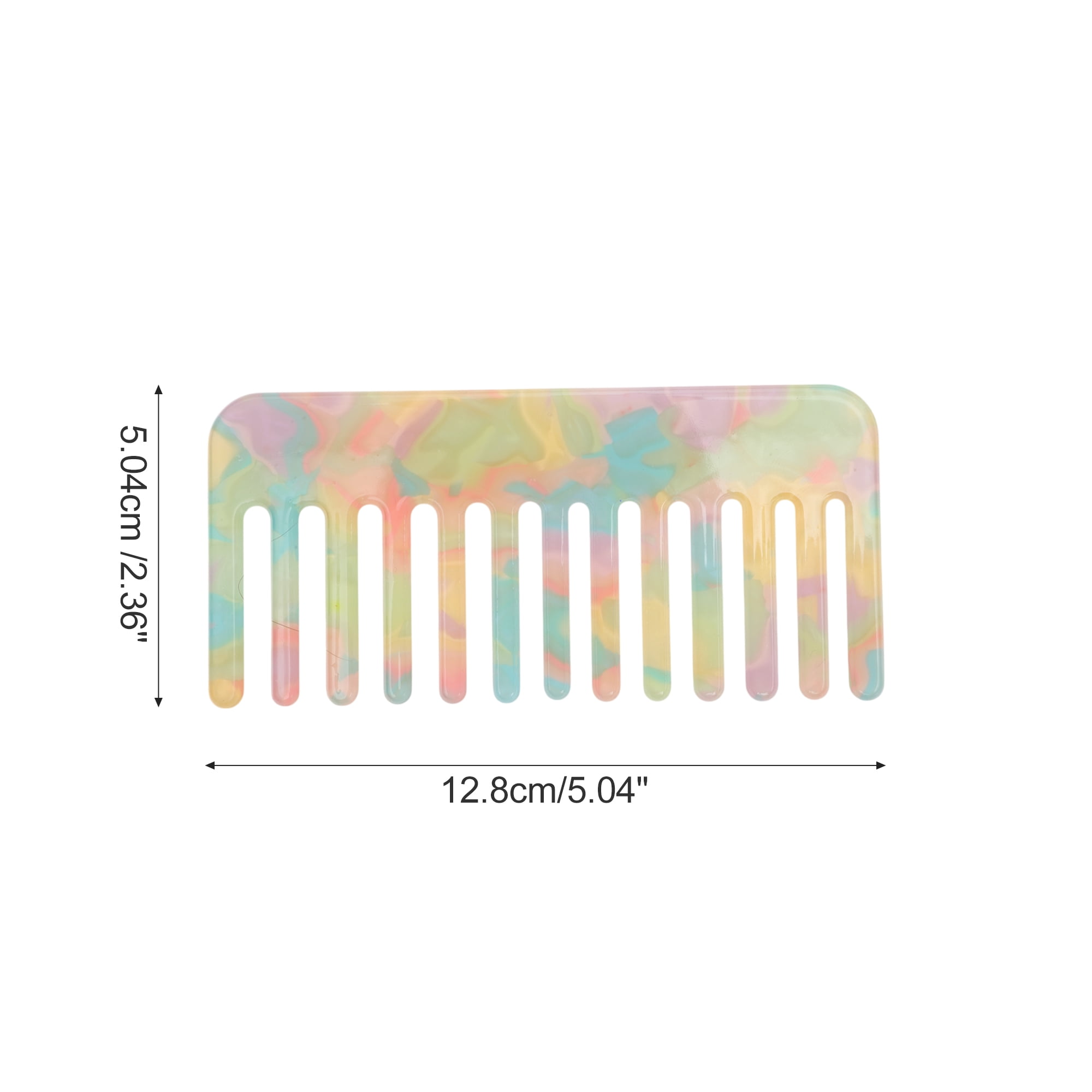 Unique Bargains 1 Pc Vintage Portable Wide Tooth Comb for All Hair Types Multicolored