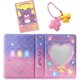 thumbnail image 3 of 3 Inch Photocard Album Mini Photo Album , Love Heart HollPhotocard Id Holder 40 Pockets With Bear Pendant and Rabbit Card (purple), 3 of 4