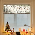 thumbnail image 5 of Merry Christmas Valances for Windows 54x18 Inch Xmas Pine Trees Boho Curtain Valance for Kitchen Bathroom Living Room Bedroom Decor, 5 of 7