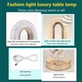 thumbnail image 4 of AMERTEER Table Lamp Crystal Rechargeable Battery Rhombus Night Light Multi Modes Touch Control Sensitive Lighting Accessory, 4 of 9
