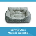 thumbnail image 6 of Vibrant Life Dog & Cat Bolster Bed, Black & Grey, Machine Washable, Small, 21” x 17”, 6 of 10