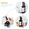 thumbnail image 3 of Raindrops Stainless Steel Kitchen Cutlery Holder Practical Design Ventilation 1Pcs, 3 of 8