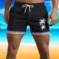 thumbnail image 2 of CONZONE Mens Casual Shorts Elastic Waist Summer Shorts for Men Hawaii Graphic Y2K Lightweight Loose Fit Vacation Beach Shorts With Pockets, 2 of 4
