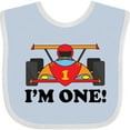 thumbnail image 3 of Inktastic Race Car 1st Birthday Boys Baby Bib, 3 of 4