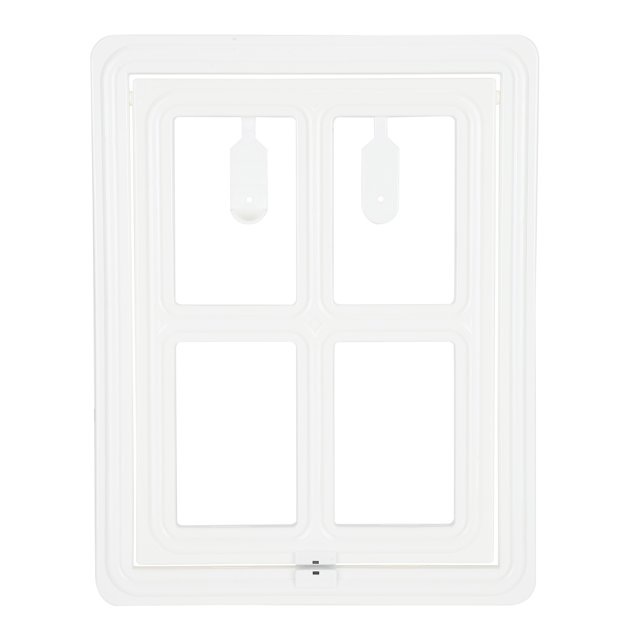 Pet Small Size Dog Cat Removable Door with Magnetic Flap Supply Simple InstallationWhite Small