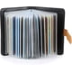 thumbnail image 1 of Tarjetero para tarjetas de crédito, tarjetero negro para mujer y hombre, tarjetero de piel para 30 tarjetas, 1 of 5