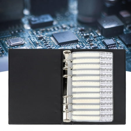 

Tebru 0201 Series 51 Types Capacitors Electronic Components Assortment Kits Sample Book Black Components Sample Book Electronic Components Book