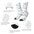 thumbnail image 3 of Fuzoiu Sea Animals Print Athletic Crew Socks for Men & Women,Casual Crew Socks,Above Ankle Crew Socks for Business, Casual, 3 of 6