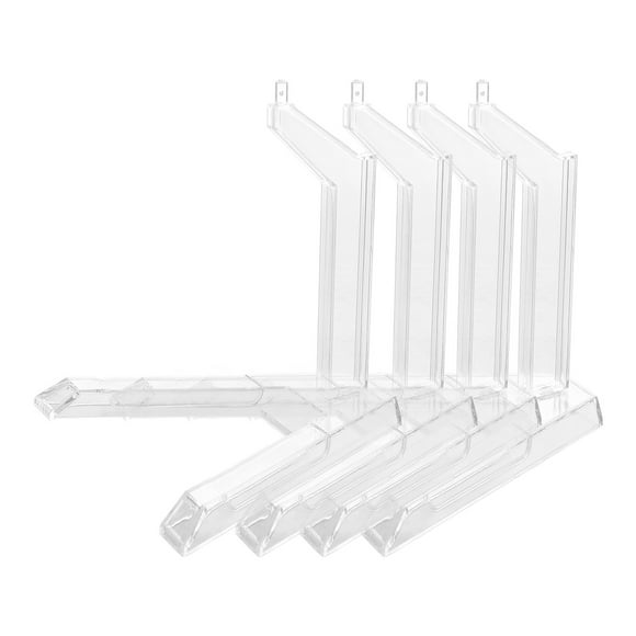 KAKOWELY base pour Figurines d'Action 4 Pcs Présentoir de Figurines en Plastique Support Flexible pour Figurines Bb Jouets Modèle 3.54"X3.35"X3.35 Pouces