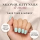 thumbnail image 2 of Set de uñas Glamnetic Soft Teal Short Squoval 30 de Press On Nails, 2 of 6