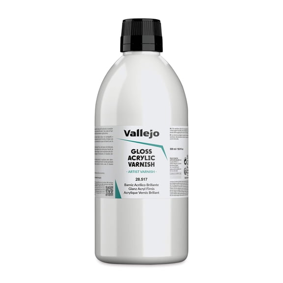 Vallejo Permanent Acrylic Varnish - Gloss, 500 ml