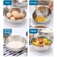 thumbnail image 5 of 6.7 inch Silver Stainless Steel Soup Bowl, 700ML Double Walled Insulated Dessert & Snack Bowl, Unbreakable, 5 of 7