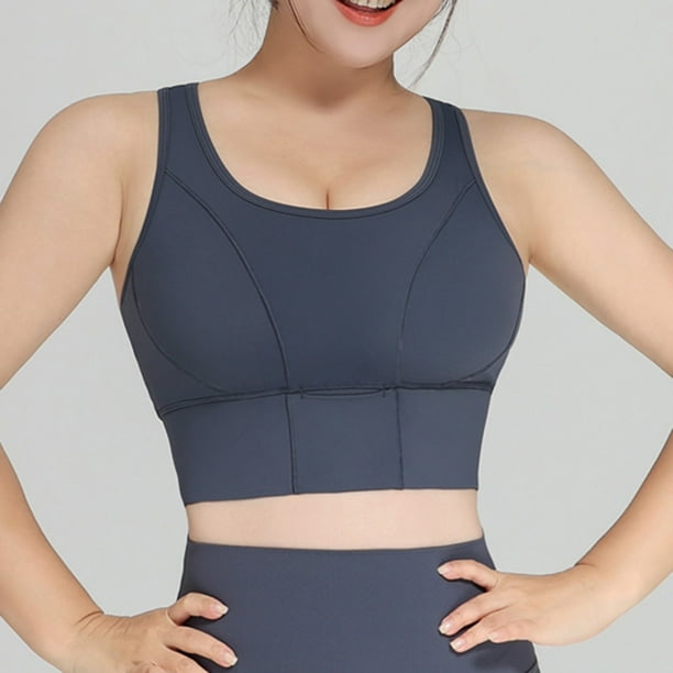 Sexy Basics Women's Cotton Spandex Racer Back Bra  4 Way Stretch Pullover  Workout Sport Bras (Multi-Pack) at  Women's Clothing store