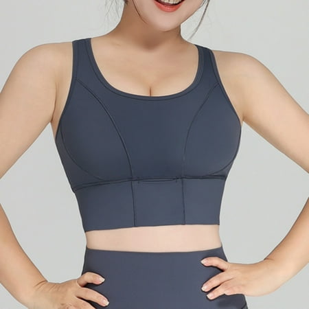 

Oalirro Sports Bras for Women Women s Bagged Sports Underwear High Waist Gathered Abdominal Heart Showing Thin Yoga Bra Beautiful Back Hollowed Out Fitness Bra
