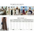 thumbnail image 5 of PRETTYGARDEN Womens Spring Wide Leg Palazzo Pants Trendy Loose Button High Waist Pleated Work Business Casual Trousers, 5 of 7