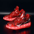 thumbnail image 5 of Kids Wheels Shoes with Lights Rechargeable Roller Skates Shoes Retractable Wheels Shoe LED Flashing Sneakers for Girls Boys Gift, 5 of 15