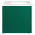 thumbnail image 6 of Modway Maybelle 24" Wall-Mount Bathroom Vanity in Green White, 6 of 10