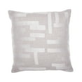 thumbnail image 2 of Ox Bay and Stacy Garcia 20" x 20" Ivory/White Geometric Embroidered Cotton Blend Adult Decorative Throw Pillow Cover, 2 of 7