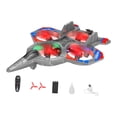 thumbnail image 4 of Avión de control remoto,Avión de control remoto,cuadricóptero a reacción,helicóptero,Avión de combate RC de juguete volador para exteriores para niños,Planeador de con 1 batería, 4 of 9