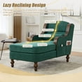 thumbnail image 3 of Recliners and Massage Chairs UNITED WE WIN Oversized Chaise Lounge Indoor,Fabric Single Sofa Bed with Wide Seat,Upholstered Lazy Sleeper Armchair,Reading Couch Set for Living Room,Bedroom,Massage Rec, 3 of 12