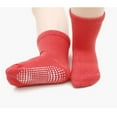 thumbnail image 5 of Fraobbg 6 Pack Baby Girls Non Slip Crew Socks For Toddlers Cotton Grips Ankle Socks Colorful, 5 of 7
