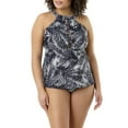 thumbnail image 4 of Women's Plus-Size Paradise Palm Highneck Tankini Top, 4 of 6