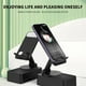 thumbnail image 3 of Soporte para teléfono móvil con altavoz Bluetooth | Soporte de escritorio plegable giratorio de 360° para transmisión en vivo | Compatible con tabletas | Batería de larga duración | Sonido, 3 of 6
