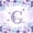 Purple White G, variant on jejeloiu Purple Flowers Monogram U Bed Sheets For Girls,Watercolor Floral Blossom King Sheets,4 Pieces