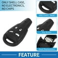 thumbnail image 4 of Unique Bargains Coque de Télécommande Sans Clé à 4 Boutons pour SAAB 93 2003-2007, 4 of 7