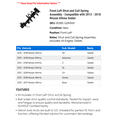 thumbnail image 2 of Front Left Strut and Coil Spring Assembly - Compatible with 2013 - 2018 Nissan Altima Sedan 2014 2015 2016 2017, 2 of 2