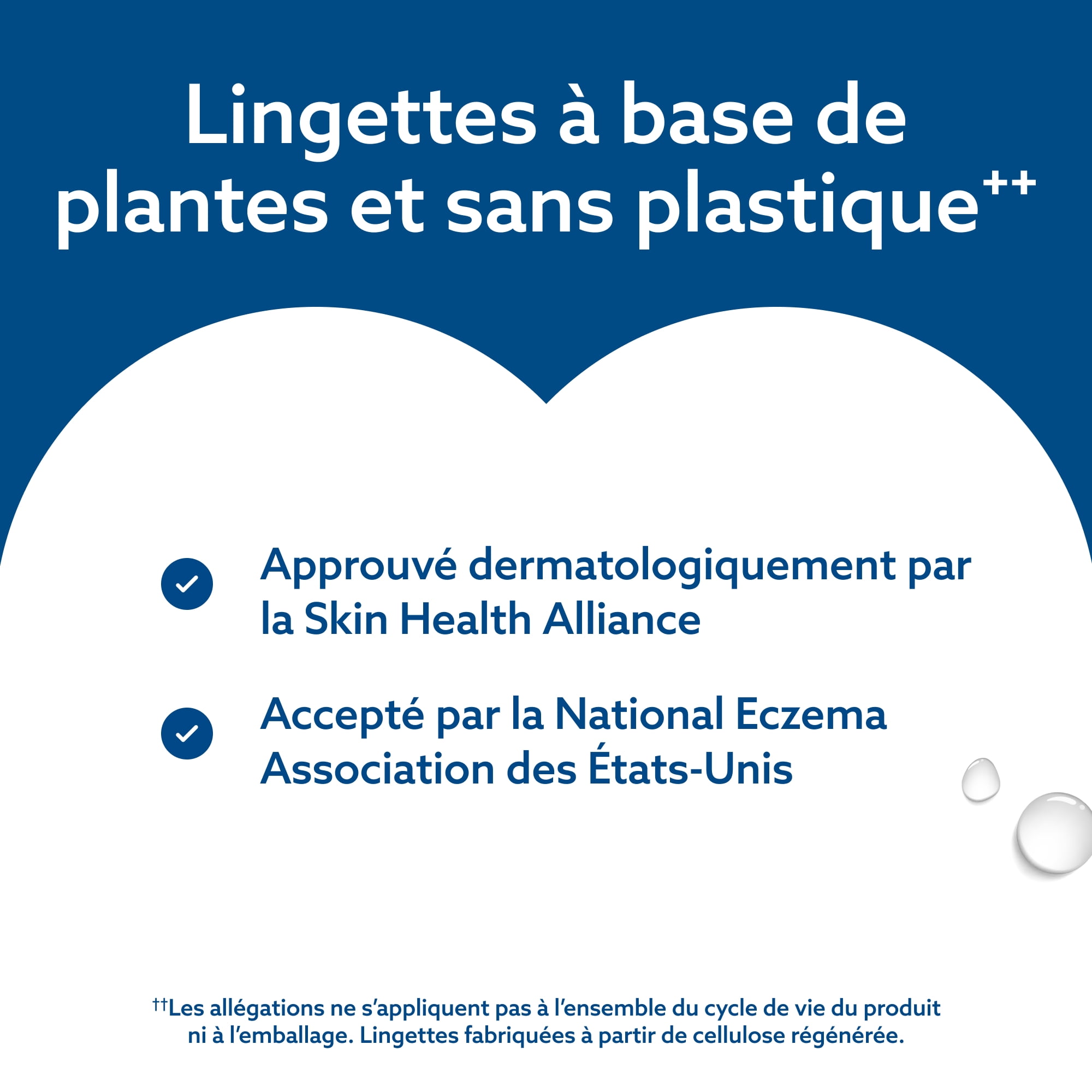 WaterWipes Sensitive+ Gentle Clean Wipes, 3-en-1 nettoie, soigne, protège, 99,9 % d'eau, non parfumées