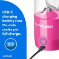 thumbnail image 3 of Licuadora portátil NutriBullet NBPB50100BP 600ml USB-C Rosa, 3 of 7