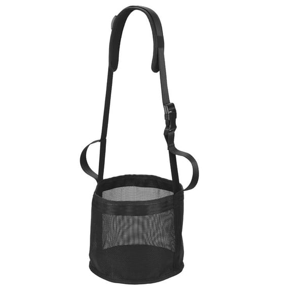 Horse Feed Bag,Heavy Duty Muzzle Feed Bag with Adjustable Strap,Comfort Neck Pad,Nose Pad and Double Waterproof Bottom Mesh Feed Bags for Horse